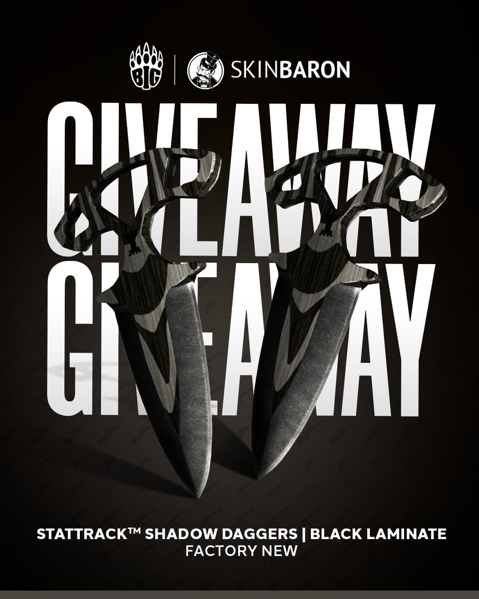 draulon's tweet image. ᵂᴱᴿᴮᵁᴺᴳ
I&apos;ve been informed that my follower count is low and I need to do a giveaway to remain relevant. To enter:

🔁 Retweet
✅ Follow @draulon, @SkinBaronEN &amp;amp; @BIGCLANgg 
👋 Tag a friend

I&apos;m drawing the winner on May 10th. Good luck!