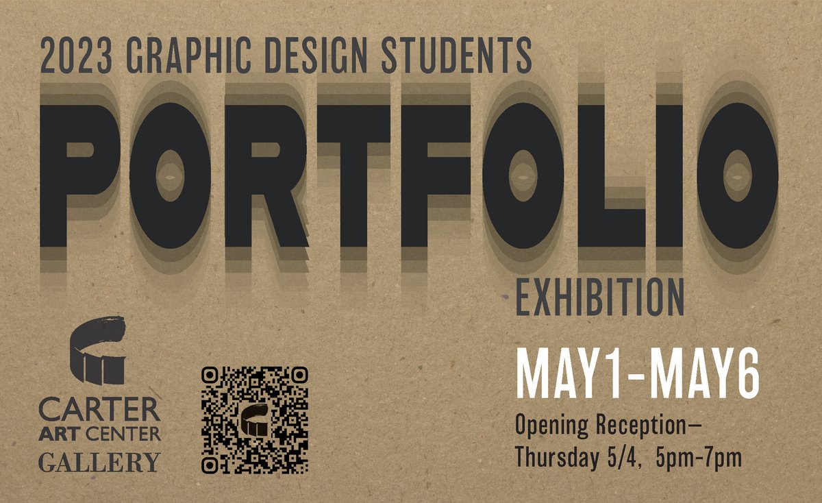 dtowndesigner's tweet image. MCC–Penn Valley is proud to present the portfolio work of our Graphic Design students.
&amp;gt; RECEPTION – THURSDAY 5/4,  5PM–7PM
Carter Art Center, 3201 Southwest Trafficway, KCMO
Come help us celebrate the work of these students!
mcckc.edu/pvart   @CarterGallery
