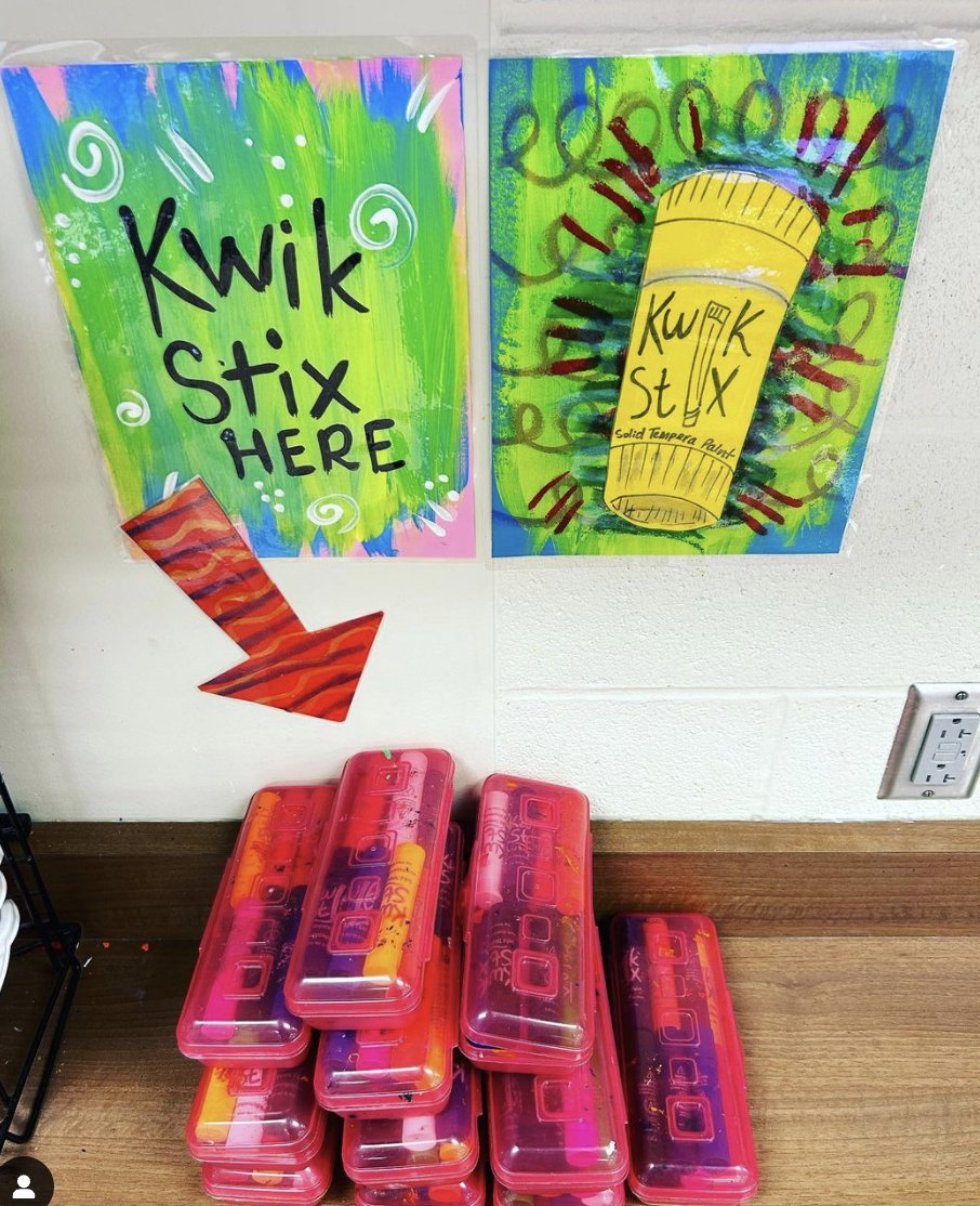 Mr. Robot, Mr. FluffyBrush and I have been so busy with spicing up the art room this year!