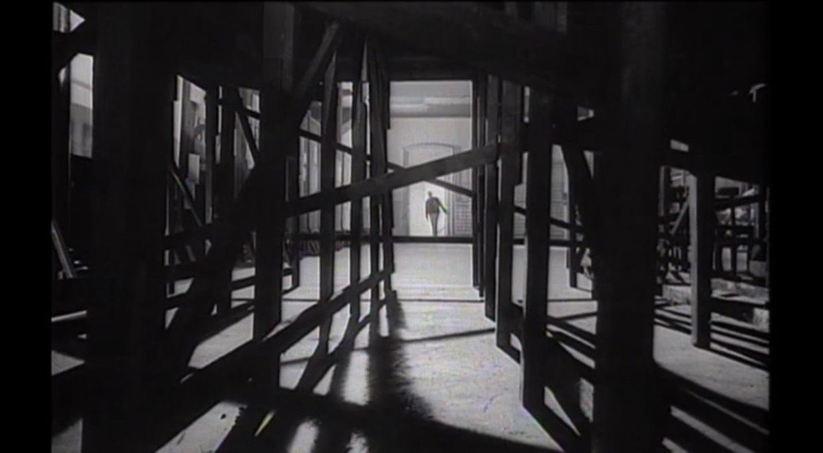 chhabs's tweet photo. I watched #OrsonWelles’ #TheTrial (1962) @MoMAFilm. Bizarre film (perhaps like Kafka’s book). The narrative is tough to follow, but I was blown away by the b&amp;w imagery - the noir shades of darkness and the complex, dream-like set designs. Much more innovative than #CitizenKane. https://t.co/3Nwmez3r2i