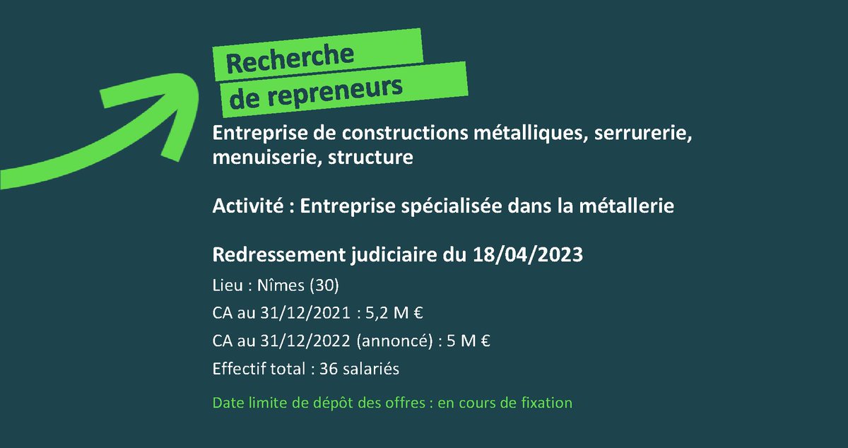 Recherche repreneurs, cliquer sur le lien pour voir détails de l'annonce  : fhbx.eu/wp-content/upl…