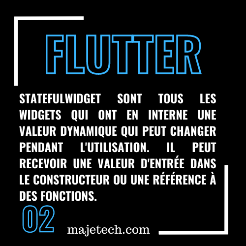 jmtuto's tweet photo. StatefulWidget #flutter #dart #flutterdev #devflutter https://t.co/oCH93TRYHi