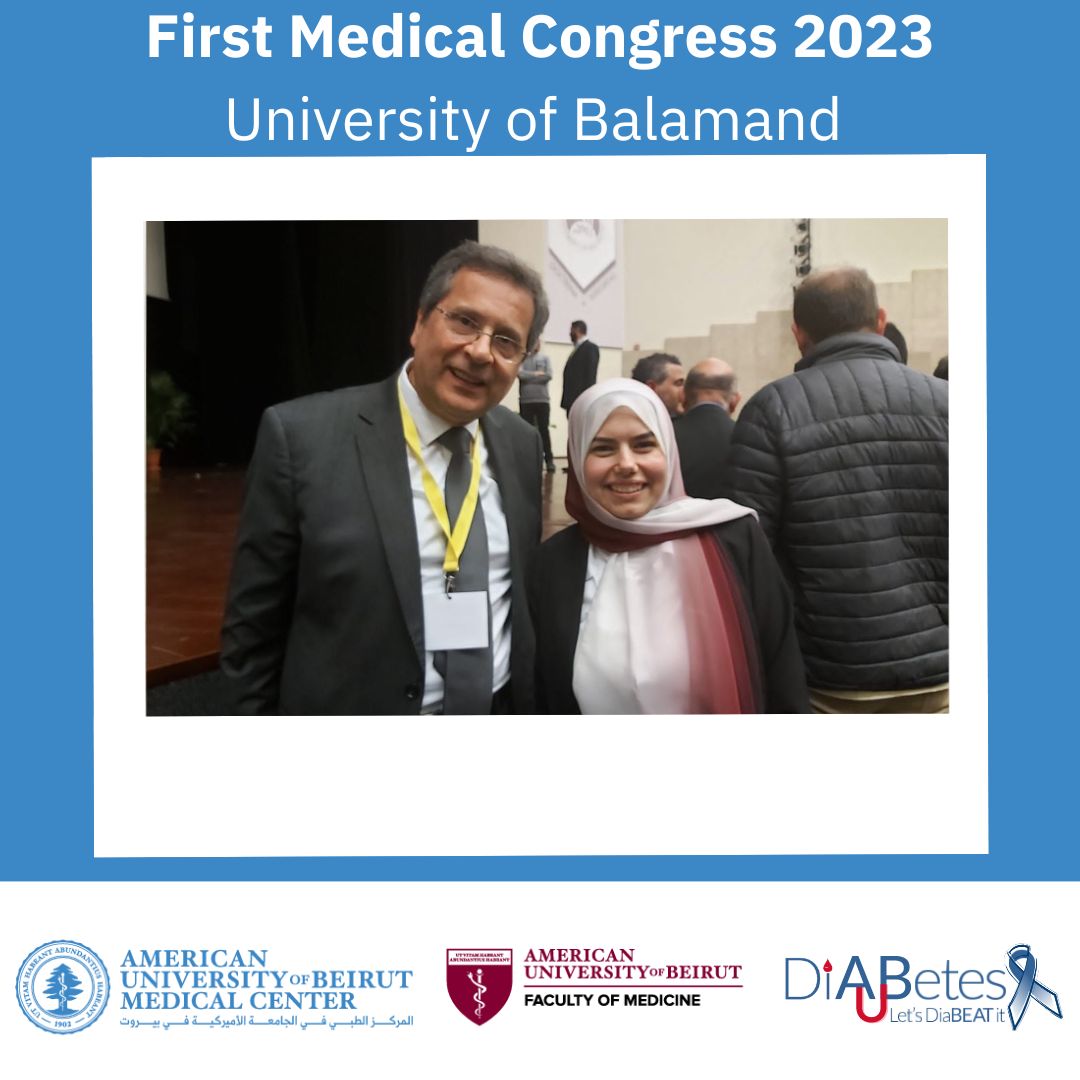 AUB Diabetes (@aub_diabetes) on Twitter photo Exciting news from the AUB Diabetes team! We showcased our research at the 1st Medical Congress of 2023 held <a href="/Uni_Of_Balamand/">University of Balamand</a> with 13 poster presentations. Congrats to Miss Sahar Al Khansa on achieving 2nd place in the poster category!👏 #AUB_Diabetes #LetsdiaBEATit Exciting news from the AUB Diabetes team! We showcased our research at the 1st Medical Congress of 2023 held <a href="/Uni_Of_Balamand/">University of Balamand</a> with 13 poster presentations. Congrats to Miss Sahar Al Khansa on achieving 2nd place in the poster category!👏 #AUB_Diabetes #LetsdiaBEATit
