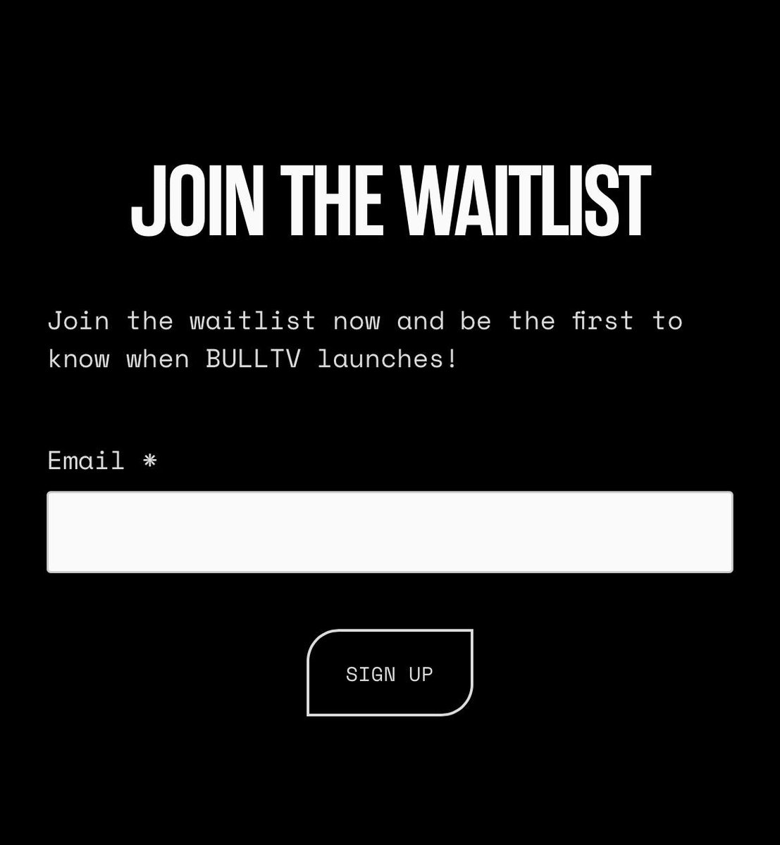 The Waitlist has been opened for SUPER early subscribers - 🔥Limited🔥 WATCH2EARN with passive income! Subscribe Now bulltv.io