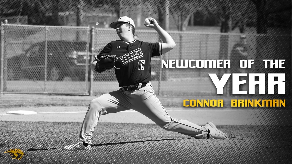 UWOshkoshTitans's tweet image. And the Oshcar for Male Newcomer of the year goes to......🏆 

Connor Brinkman of @UWOBaseball ⚾️🌟

Connor was the conference leader in ERA with a 2.64 and UWO's first @wiacsports Newcomer of the Year