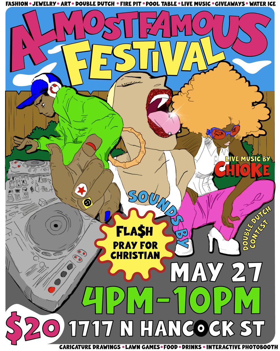 PHILLY 📍Bring in Summer with us at the Almost Famous Fest 🤩

This season we’re bringing together 30+ apparel, art and jewelry brands for a special curated shopping experience.

Tickets in bio. 

*Use promo code famousfest for $5 off admission* 💋