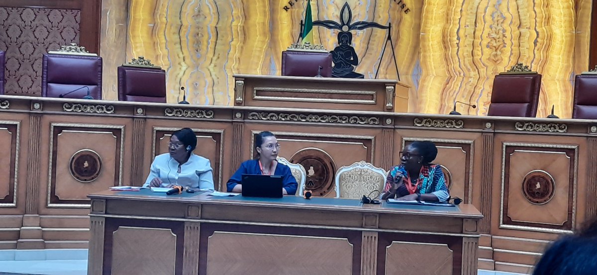 Starting today!First ever conference of women judges in Africa organised by the Gvt and constitution court of Gabon in collaboration with <a href="/UNDPAfrica/">UNDP Africa</a>, <a href="/UNODC/">UN Office on Drugs & Crime</a> and <a href="/unwomenafrica/">UN Women Africa</a>. Africa has the biggest number of women senior judges, a milestone to celebrate and sustain👏🏽👏🏽👏🏽