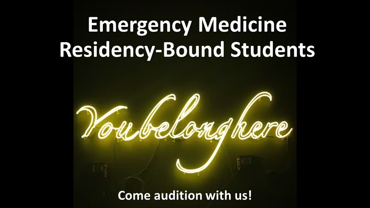 Are you looking for a sign? Need an away EM rotation? Need a SLOE? Want to be in Chicago in the summer 🌞? Want 1:1 Student to Core faculty ratio?
Here is your sign!

You belong here at Swedish Hospital!

Click the link in our bio and 🔍 look under the medical students tab