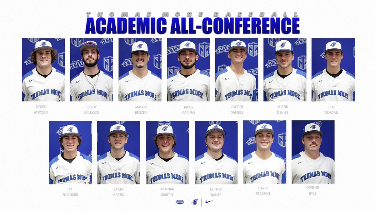 Thomas More Saints (@tmusaints) on Twitter photo Congrats to the 16 student-athletes form the baseball team that were named MSC Academic All-Conference Honorees.
<a href="/ThomasMoreBase1/">Thomas More Saints Baseball</a>
#LetsGoSaints Congrats to the 16 student-athletes form the baseball team that were named MSC Academic All-Conference Honorees.
<a href="/ThomasMoreBase1/">Thomas More Saints Baseball</a>
#LetsGoSaints