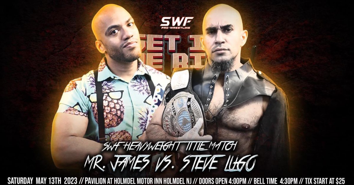 Sat 5/13 at 4PM, SWF Wrestling returns to Holmdel, NJ w/ Get In The Ring

Feat. “Innovator of Violence” TOMMY DREAMER, Daughter of the Hot Rod TEAL PIPER  &amp;all your SWF favorites!

Tickets available right now. Save money &amp; buy in advance!
⬇️🎟️Tickets🎟️⬇️
buytickets.at/swflive