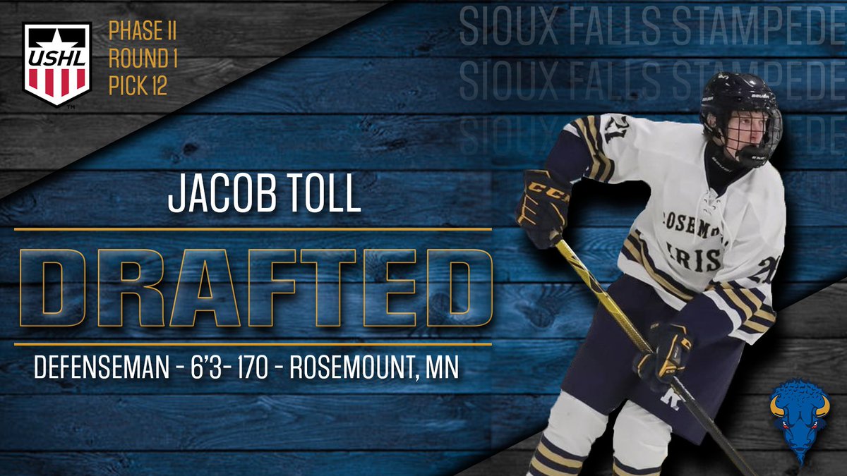 sfstampede's tweet photo. Welcome to Stampede Country, Jacob Toll!
#GoPede🦬 | #2023ushlDraft https://t.co/3NRyb9SALs