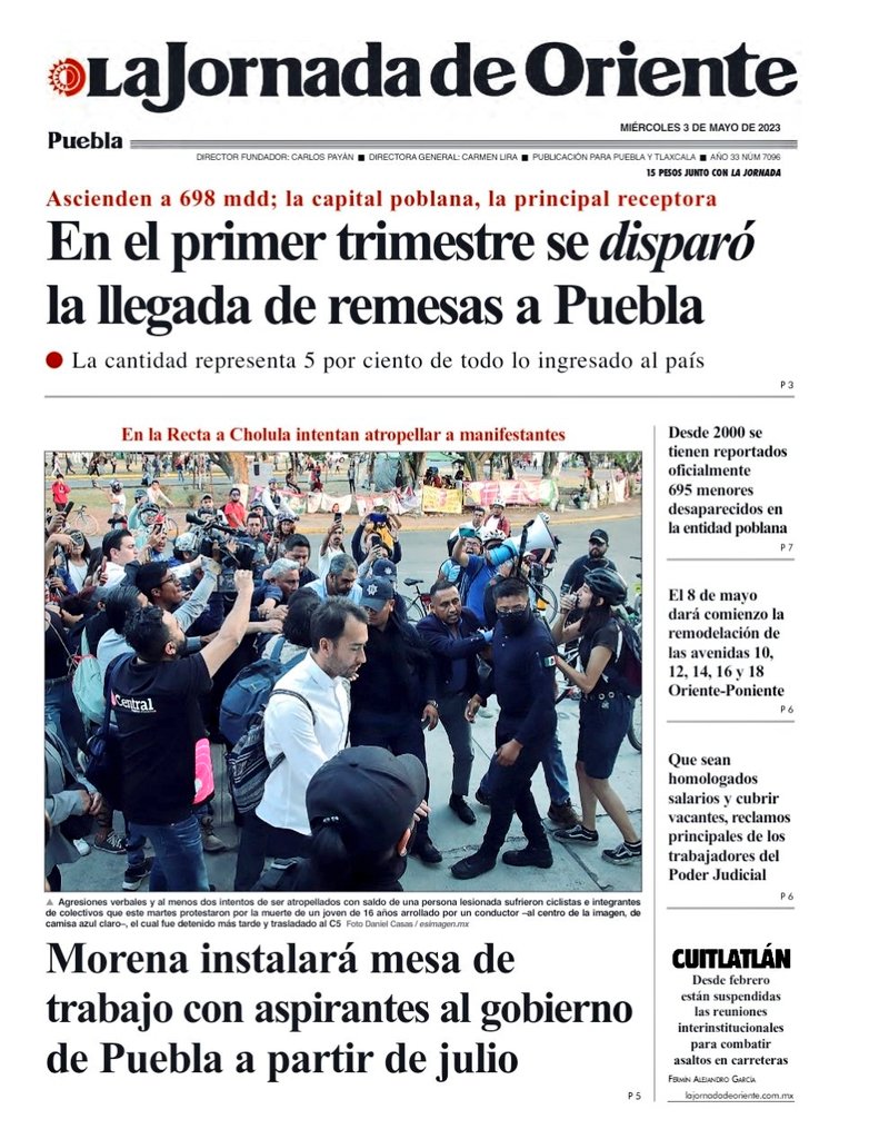 ManuViveAC's tweet photo. Muchas gracias🫶 a todos los medios de comunicación que han dado cobertura y voz a las movilizaciones #ciclistas en #Puebla🚲

Gracias a su trabajo podemos construir una opinión pública sensible, buscamos ciudades más humanas 🕊️  #NiUnaMuerteVialMás https://t.co/b9t9ZNG7z5