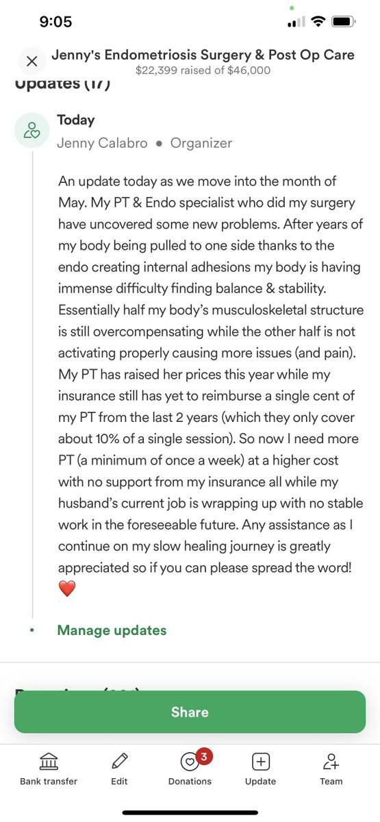 Just popping on for a GoFundMe update. The healing process is taking longer than anticipated with new costly roadblocks. Any help is sincerely appreciated, even just sharing is a huge help! 
gofund.me/fe9f7ed4