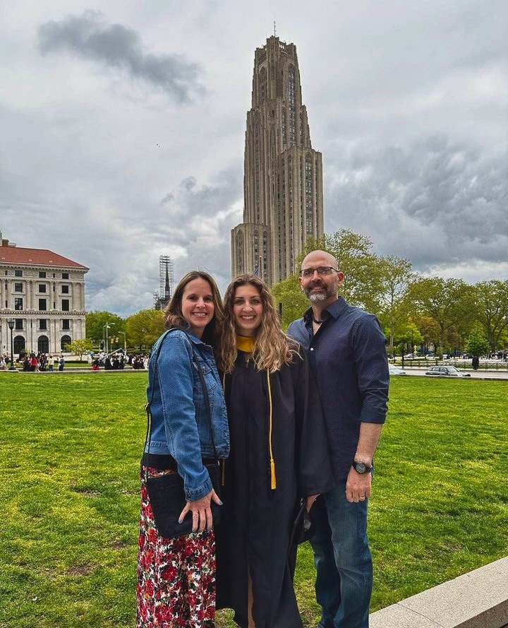 Pitt_ATP's tweet photo. It may be 48 degrees & cloudy today in Pittsburgh but for Mia Anthony, it is shining bright and warm with a degree on one hand and the 2023 Rob Blanc/Tony Salesi Athletic Training Student Award in the other! Congratulations Mia! #H2P #PittATP #AT4All #BoldMovesSHRS https://t.co/OSkwLbVNpS
