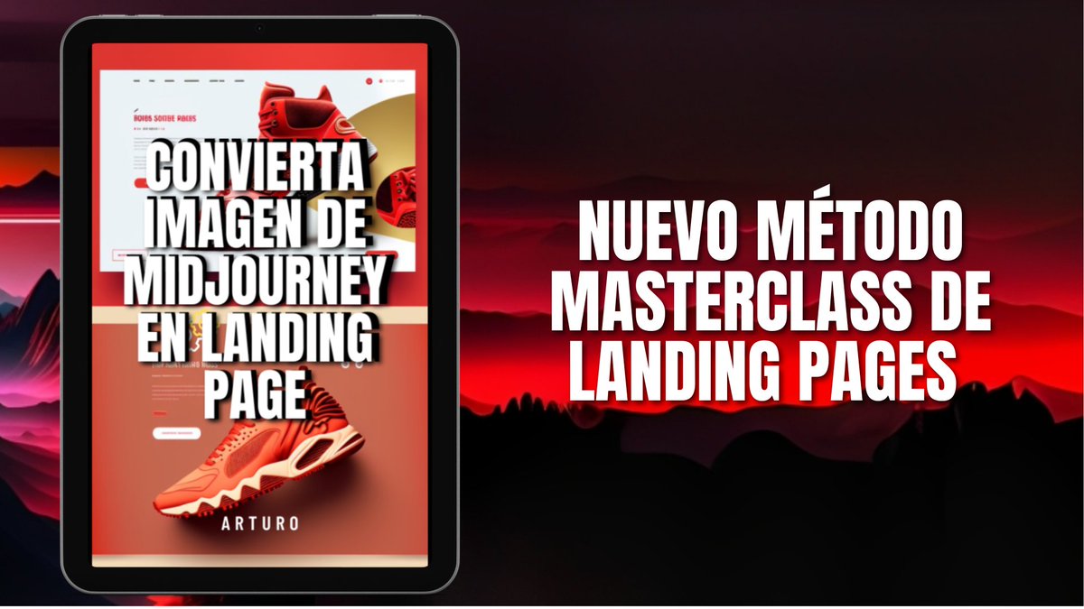 ¿Sabías que puedes crear landings a partir de los diseños de Midjourney?

He escrito una guía gratuita para enseñarte a crearlas paso a paso !!!

¡Gratis durante las próximas 24 horas!  Sigue RT &amp; comenta "ebook" y te lo enviaré por DM  (Debes estar siguiendo)🎁
