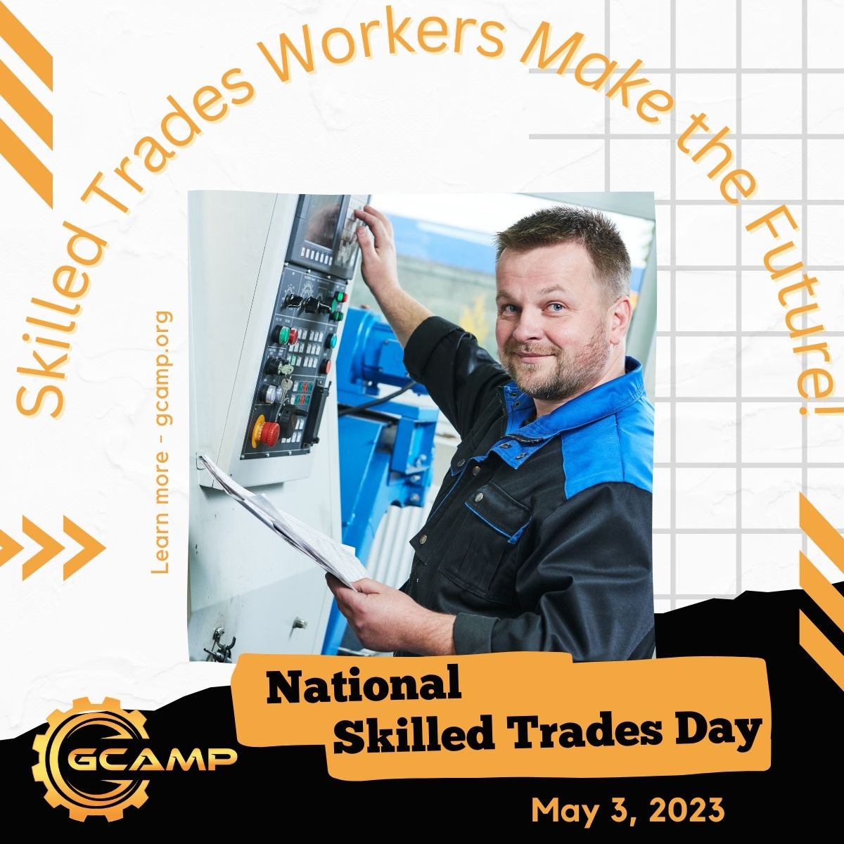 Happy National Skilled Trades Day to those dedicating their talents to building a brighter future.  Thank you for all that you do!

If you're looking for a meaningful career, go to gcamp.org to learn more.

#nationalskilledtradesday #careers