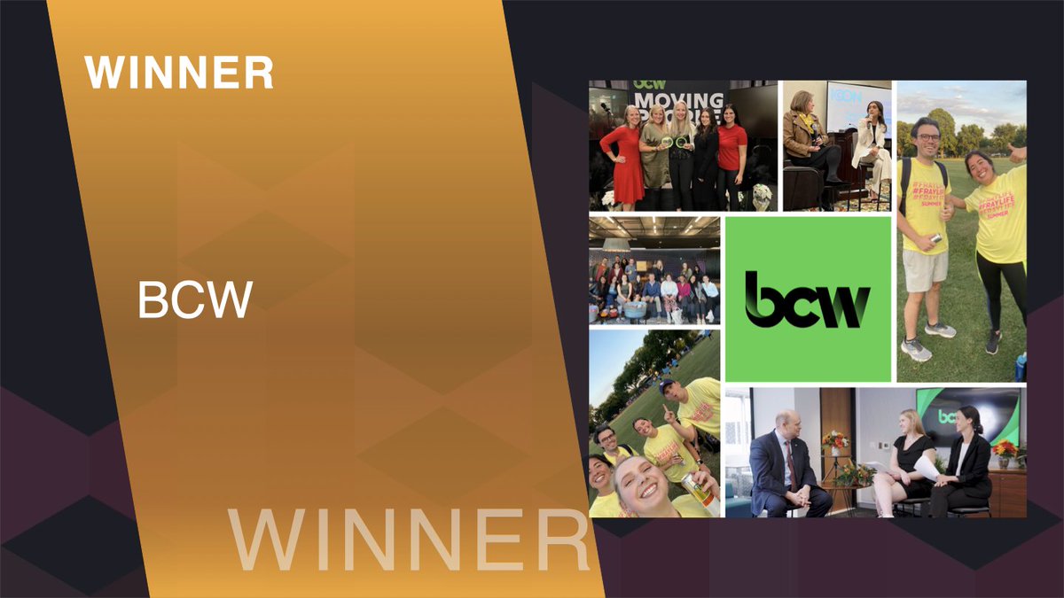BursonGlobal's tweet photo. Introducing PRovoke's Corporate Agency of the Year!

Last night, BCW's Corporate Practice received this incredible recognition at the PRovoke North American #SABREAwards in New York City. 

This award is a testament to the Corporate Practice's dynamic talent! #BCWMovingPeople https://t.co/m7RLdKSl4K