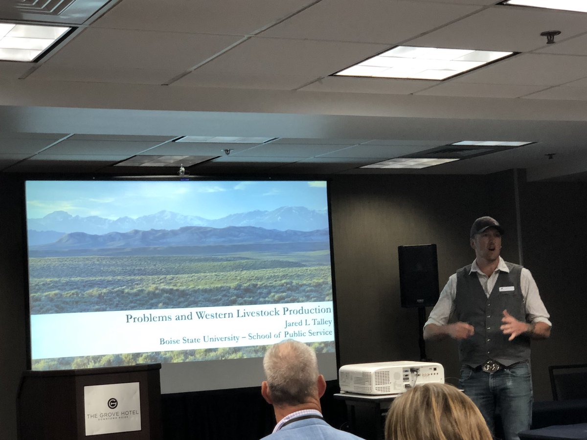 hodgenstein's tweet photo. Hearing from environmental philosopher - Dr Jared Talley from @BoiseState at the @USRSBeef General Assembly meeting. https://t.co/akQ8F06IRY