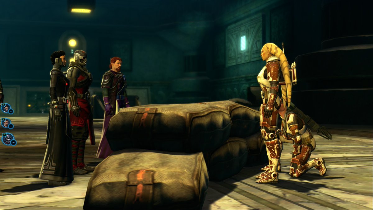 mordorgeist's tweet photo. #swtorfamily I am convinced this is the best way to play the game! Our small Guild of #SWTOR RP Friends finished up the Belsavis Planetary Missions and freed the Dread Masters. Interacting within @bioware 's stories with your own Improv is throughly enjoyable! #SWTORNerd https://t.co/yXjI0Asxux