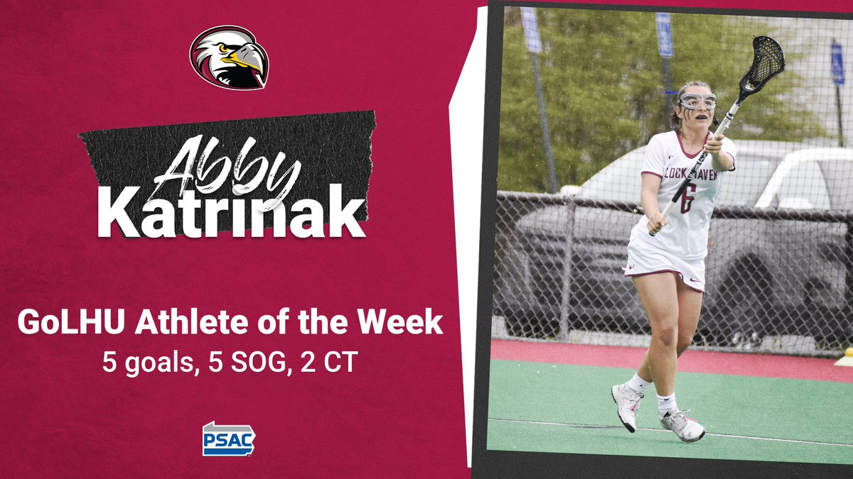 HavenAthletics's tweet photo. So nice they had to do it twice 🔥🤯

Introducing our GoLHU Athletes of the Week, @LHULacrosse's Abby Katrinak and @LHUTFXC's Justice Shoats❗️ https://t.co/Xes6yGKZoF