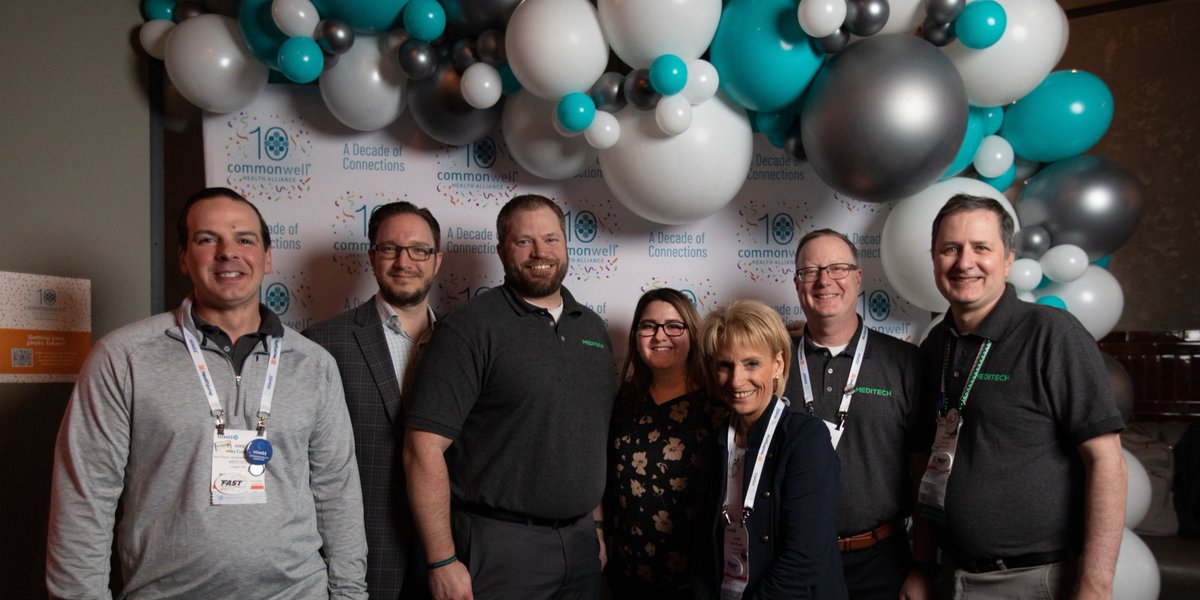 MEDITECH’s #Interoperability team joined fellow @CommonWell HealthAlliance members to celebrate a Decade of Connections at their #10thAnniversary Party. 34,000+ providers connect to Commonwell, enabling access to over 200 million unique individuals nationwide. #InteropDoneRight