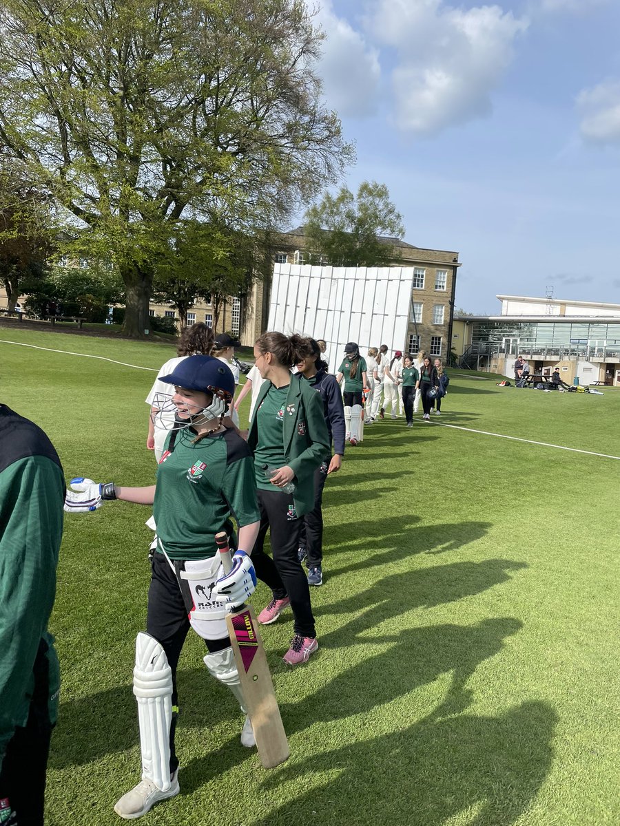Another WGS girls team making history!

Our first XI took on <a href="/stockportgs/">Stockport Grammar</a> in the <a href="/CricketPaper100/">The Cricket Paper National Girls 100 Ball Cup</a> 🙌

Stockport came out on top with 81 run victory. Go well in the next round👍