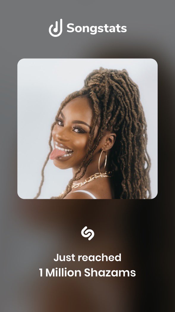 TheRealAlika's tweet photo. ❤️ @Shazam @SongstatsApp https://t.co/E1RNzLjRTs