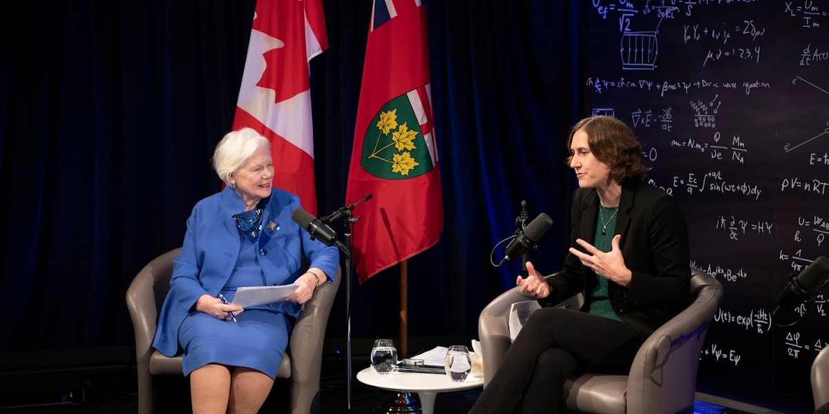 Perimeter's tweet photo. Perimeter proudly presented the inaugural Emmy Noether National Virtual Forum yesterday, hosted by The Honourable @LGLizDowdeswell. Thanks to our amazing speakers – @ZainabAzim_, @InackEstelle, @AstroKatie, and @TheMathGuru – for their insights on championing diversity in STEM. https://t.co/DnI5GK65W2