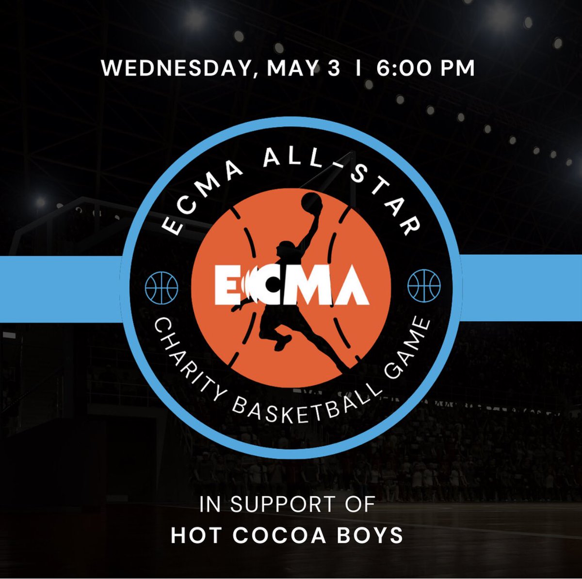 artpaysme's tweet photo. TONIGHT AT 6pm
@smuhalifax Centre for Health and Wellness.

We’re playing in the 1st annual @eastcoastmusic All-Star Charity Basketball Game to raise money for Hot Cocoa Boys, a social enterprise within @hopebloomshfx.

Come see the #midrangeassassin get buckets for Team White! https://t.co/rvYvtTvL06