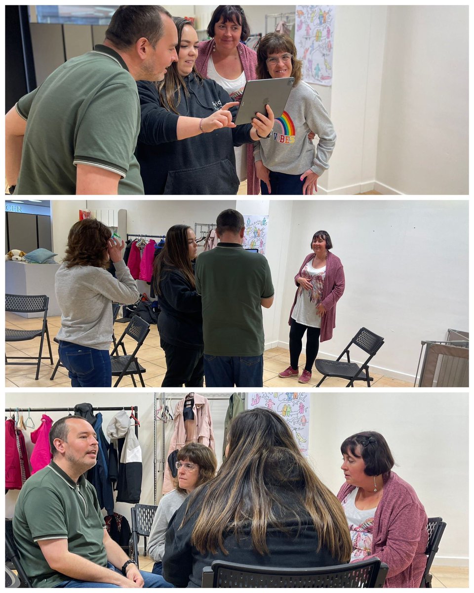 On Tuesday we had the fabulous team from @SparkleCIC deliver a workshop about vlogging! We learnt the top tips and tricks on how create content for YouTube. Sophie and Esther were kind and patient with our members taking time to listen to what they had to say. #STRIDETHEATRE🎭