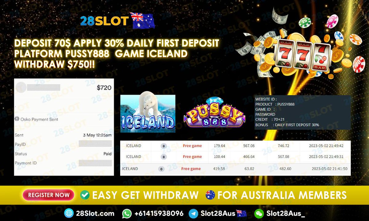 28SLOTAUS's tweet photo. 🇦🇺28Slot AUS 📷 
📷WhatsApp : https://t.co/qvVJ1GT7Q1 
📷Telegram :  https://t.co/qvVJ1GT7Q1
#28slot #pokies #casino #onlinecasino #slot #poker #freecredit #918kiss #pussy888 #mega888 #live22 #ace333 https://t.co/6LHl2MkBZI