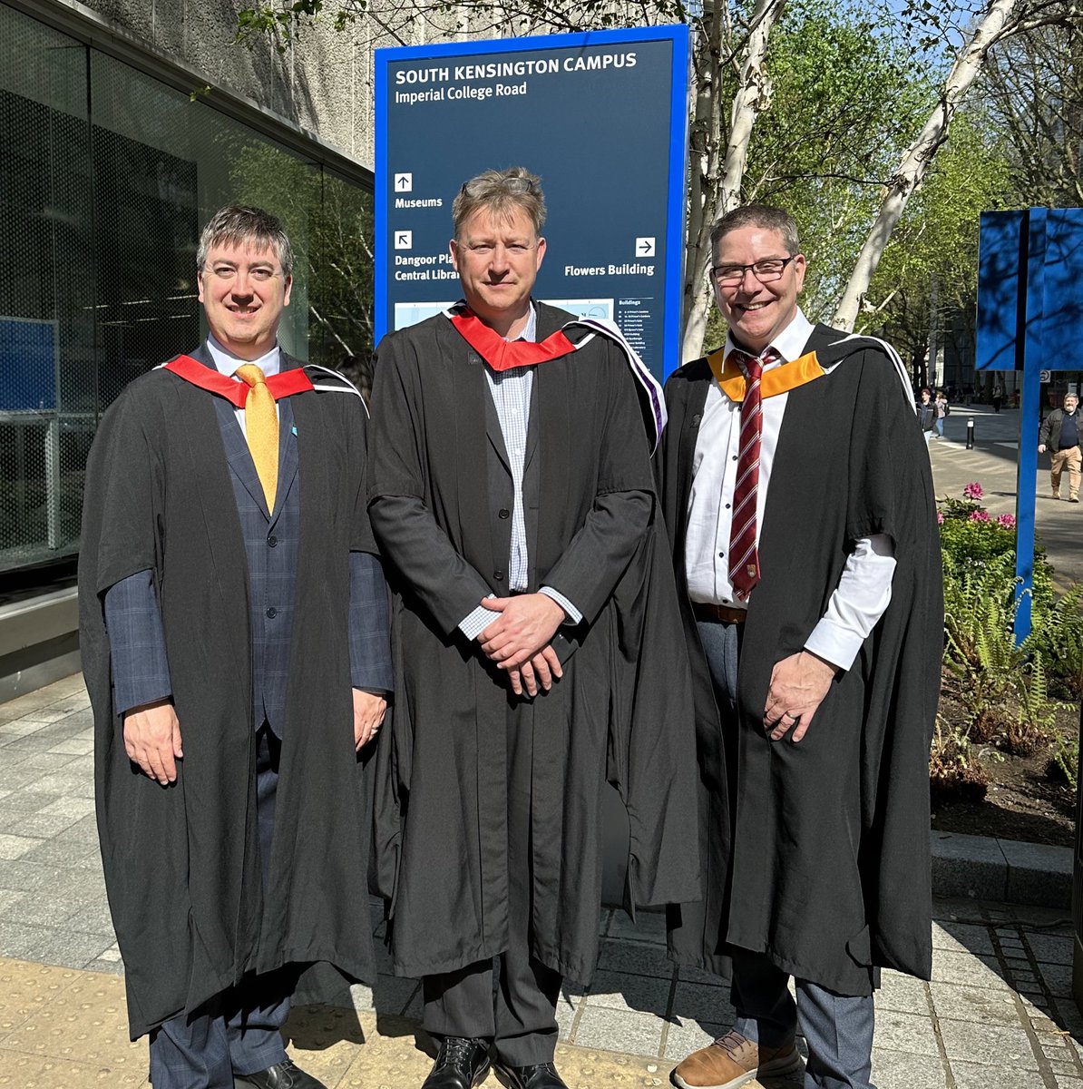 3 Gloucestershire MSc graduates at <a href="/RoyalAlbertHall/">Royal Albert Hall</a> for @ImperialCollege graduation today.

Myself and Dr Paul Downie graduate today, <a href="/robblagden/">Rob Blagden</a> from ‘21 now on faculty.

Completing the course during the pandemic has been a challenge!

#OurImperial, <a href="/NHSDigAcademy/">NHS Digital Academy</a>, <a href="/One_Glos/">One Gloucestershire Health & Wellbeing Partnership</a>