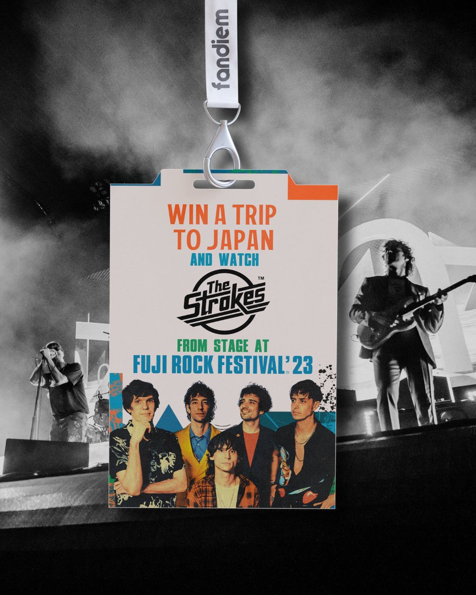 thestrokes's tweet photo. We're giving away a trip to Japan this summer and the chance to watch a song from side stage at @fujirock_jp in support of Doctors Without Borders. 

Donate To Win round trip travel to Tokyo, 5-night accommodations, AAA passes and more. 

https://t.co/UwPGMjzm2A

@winwithfandiem https://t.co/CyNRFgAZR6