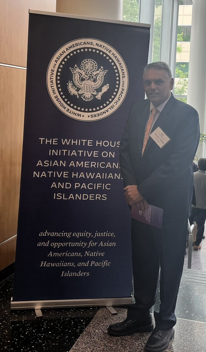 Such a privilege to be invited to the The White House Forum on Asian Americans, Native Hawaiians, and Pacific Islanders. Meeting great leaders and making new friends .