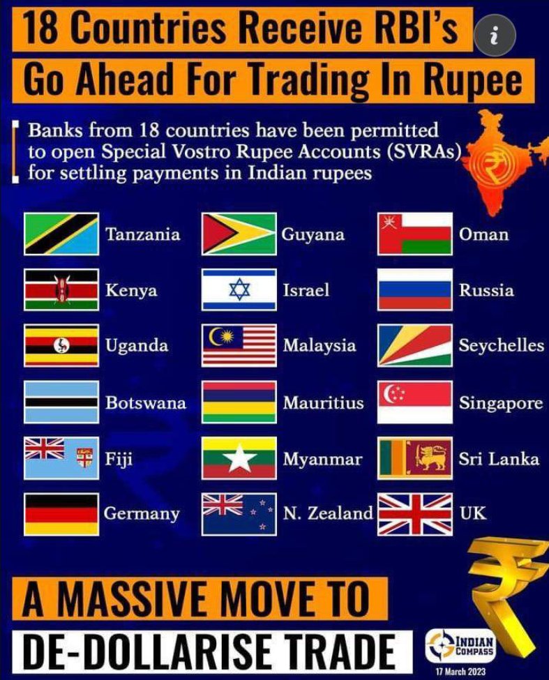 balajis's tweet image. De-dollarization is decentralization.

That is, rather than a *single* replacement reserve currency, we're entering a multipolar world with several networks that compete with both each other and the dollar for different functions.

1) Store of value → Bitcoin, gold, precious…