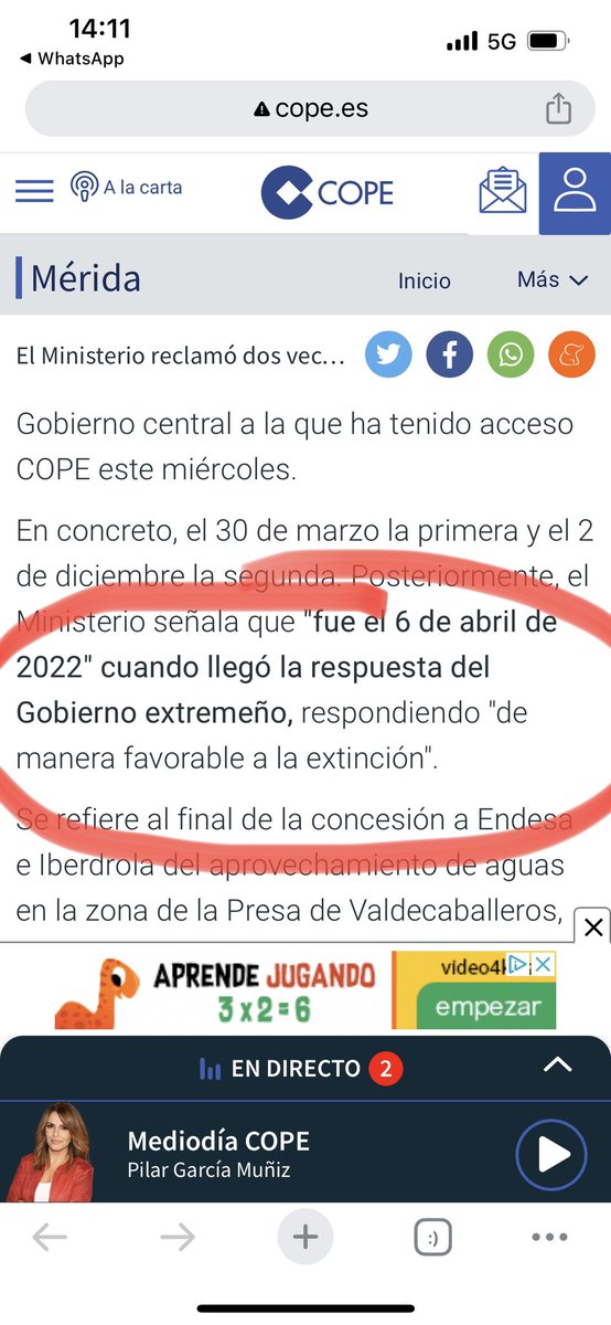 🇪🇸Ángel Pelayo🇪🇸 (@_angel_pelayo) on Twitter photo Pues no me equivocaba: la prensa desvela otro cúmulo de mentiras y de ocultaciones socialistas para salvar la cara ante las elecciones del 28-M.
<a href="/VOX_Badajoz/">VOX Badajoz</a> <a href="/VOX_Caceres/">VOX Cáceres</a> impedirá el derribo del embalse de #Valdecaballeros .
👇👇 Pues no me equivocaba: la prensa desvela otro cúmulo de mentiras y de ocultaciones socialistas para salvar la cara ante las elecciones del 28-M.
<a href="/VOX_Badajoz/">VOX Badajoz</a> <a href="/VOX_Caceres/">VOX Cáceres</a> impedirá el derribo del embalse de #Valdecaballeros .
👇👇