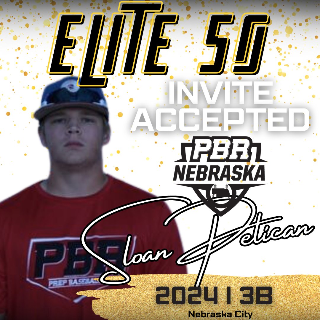 Prep Baseball Nebraska (@prepbaseballne) on Twitter photo 🏙️ PBR Elite 50🏙️
‼️ Invite Accepted ‼️
2024 3B Sloan Pelican l <a href="/SloanP21/">Sloan</a>
📚 <a href="/NebCityPS/">NebraskaCitySchools</a>
🧢 <a href="/Prospects_NE/">Nebraska Prospects Baseball Club</a>
#PBRNEElite50 #BeSeen 🏙️ PBR Elite 50🏙️
‼️ Invite Accepted ‼️
2024 3B Sloan Pelican l <a href="/SloanP21/">Sloan</a>
📚 <a href="/NebCityPS/">NebraskaCitySchools</a>
🧢 <a href="/Prospects_NE/">Nebraska Prospects Baseball Club</a>
#PBRNEElite50 #BeSeen
