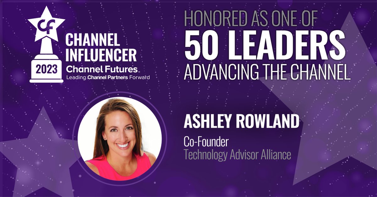 MSP_Summit's tweet image. Today we celebrate ⭐ Ashley Rowland, one of our 50 #ChannelInfluencers of 2023 - celebrating leaders driving growth and innovation in the #technologychannel &amp;gt;&amp;gt; spr.ly/60143NyGq
