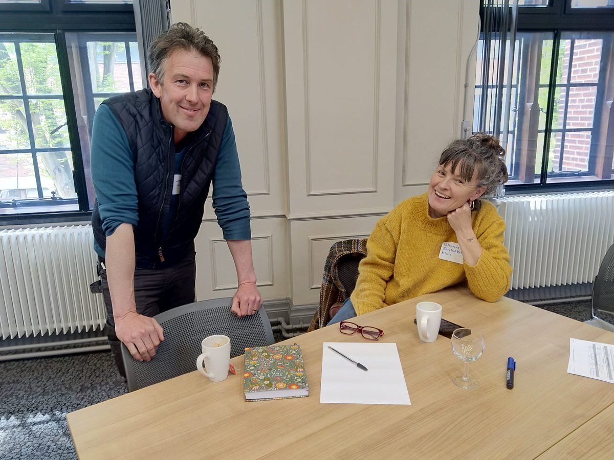 floodinnovation's tweet photo. A few photographs from today's free workshop with John Little of @grassroofco, who's helping businesses and charities to understand how they can make their premises more resilient to the effects of climate change.
#climatechange #floodresilience #grassroof #biodiversity https://t.co/RvVYfX9RBx
