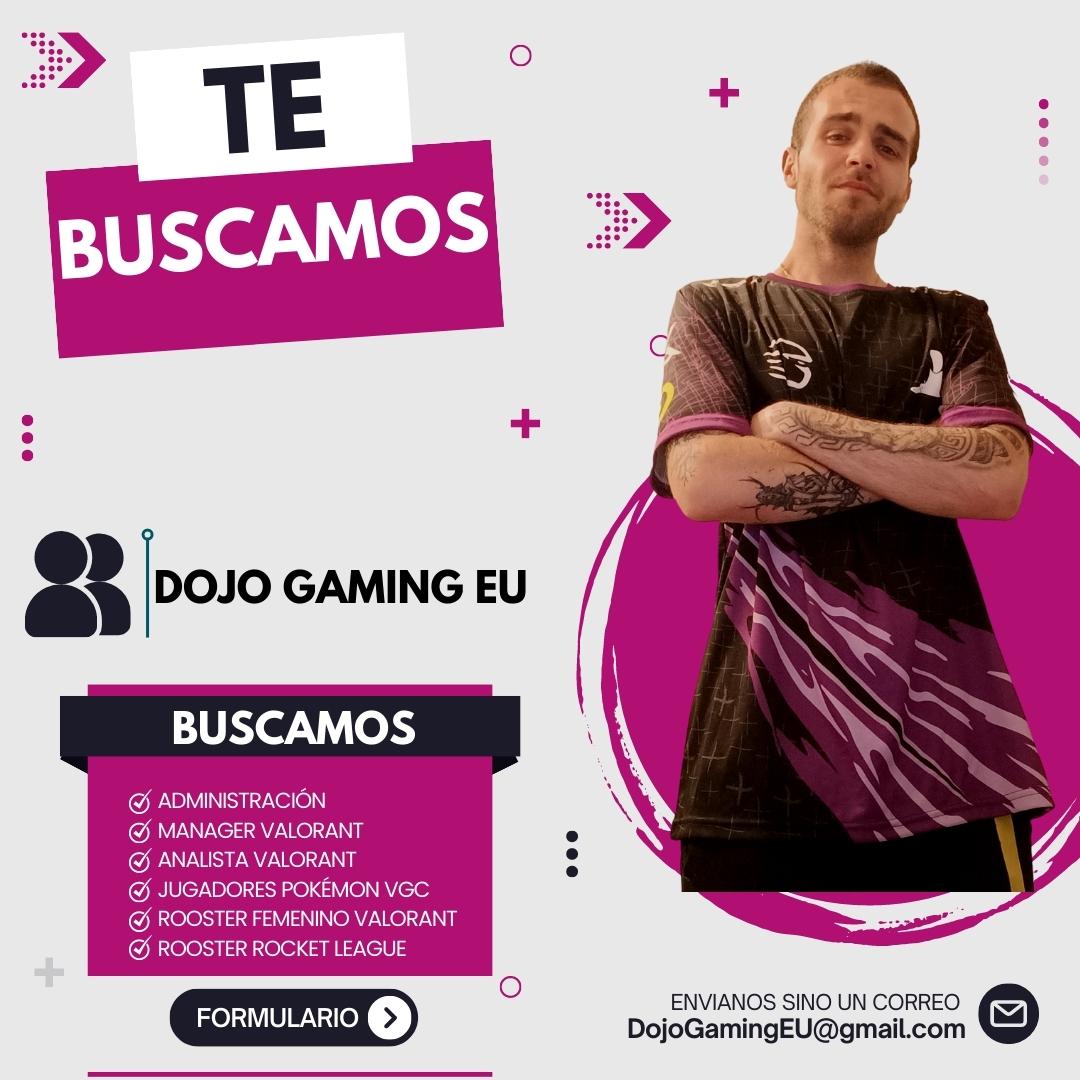 ⛩️#SECCIONES ⛩️

Nos ponemos en busca de puestos y secciones para el club ! 

- ADMINISTRACIÓN
- ANALISTA Y MANAGER VALORANT
- JUGADORES POKÉMON VGC
- ROOSTER FEMENINO VALORANT
- ROOSTER ROCKET LEAGUE

🧑‍💻FORMULARIO 🧑‍💻
docs.google.com/forms/d/e/1FAI… 

+ INFO a <a href="/MoNo_Vlc14/">GMK MONO 🐒</a> 

 #GoDOJO 💜