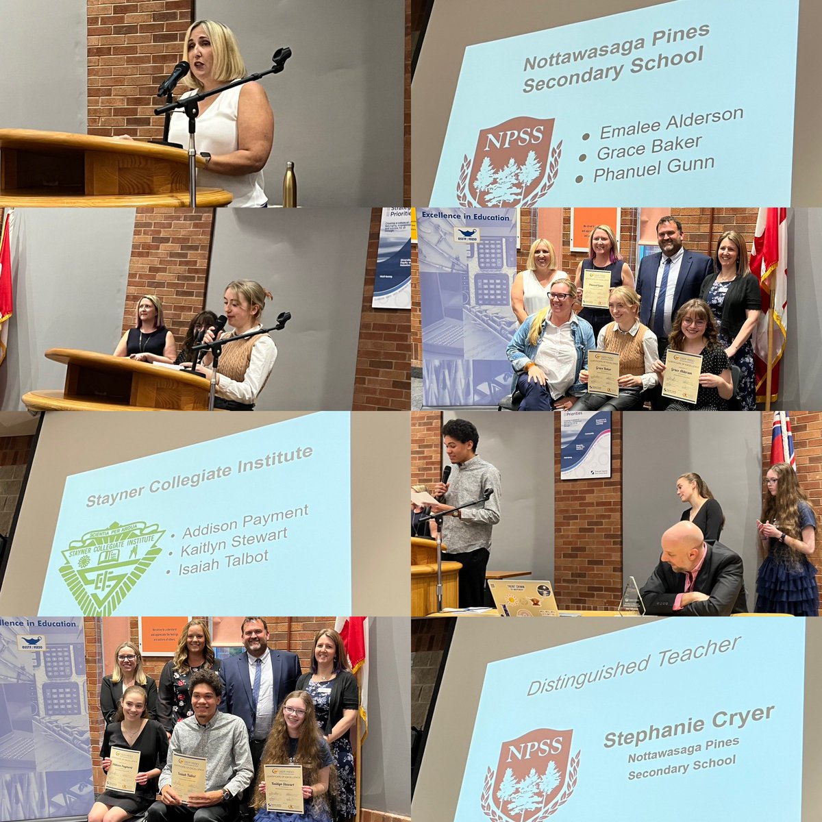 brandy_rafeek's tweet photo. Honoured to attend the #OSSTF #NightofExcellence. Congratulations Stephanie Cryer (Distinguished Teacher), community member Peter Humphries (Distinguished Community Member), and all of the amazing secondary school students that were nominated by their teachers. @SCDSB_Schools 1/2 https://t.co/3QAExntemG
