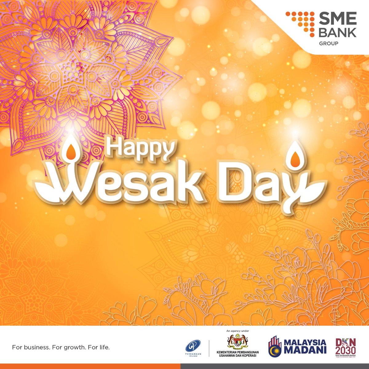 Wishing a happy Wesak Day to those who celebrate! May this celebration be filled with blessings, peace, and happiness.

#Wesak2023
#MalaysiaMADANI
#SelamatHariWesak
#SMEBank