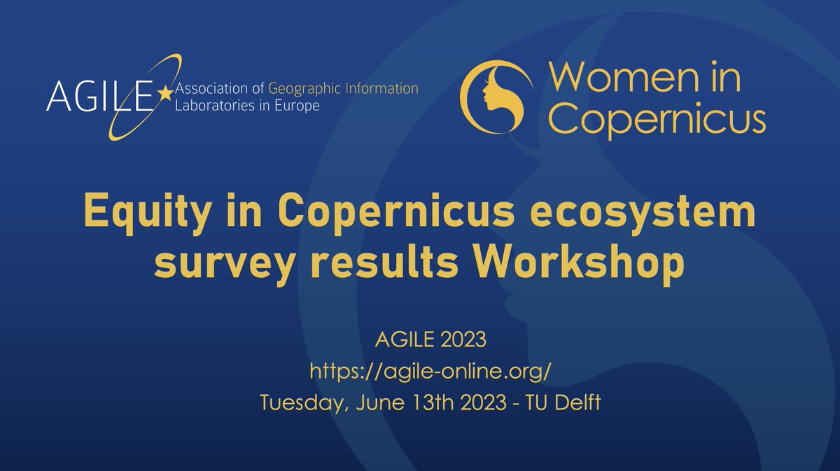 WomenCopernicus's tweet photo. 📆 On the 13th of June WIC is organizing a Workshop at the AGILE conference (Delft, The Netherlands). We will have @Astropolitica  and @clearmapping as keynote speakers!

👉Register here: https://t.co/ijXy0IL46J

📺Promotional video: https://t.co/y728QhhfbD https://t.co/qO8vi7Oyjc