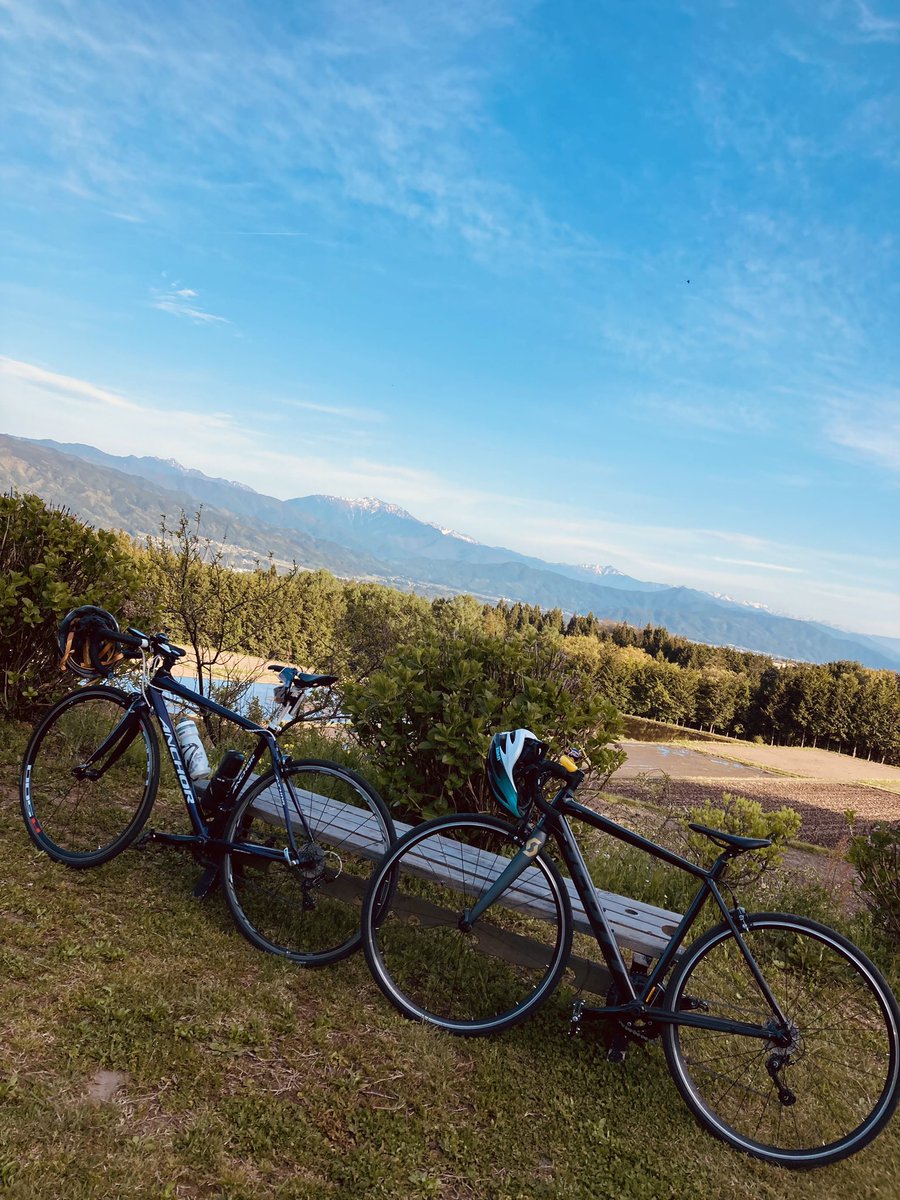 Micron1010's tweet photo. 今日は彼女と山沿いをサイクリング🚴‍♂️
お天気がよくとても最高な１日でした！
#ロードバイク乗りと繋がりたい
#長野県 https://t.co/DDx1mxkzBq