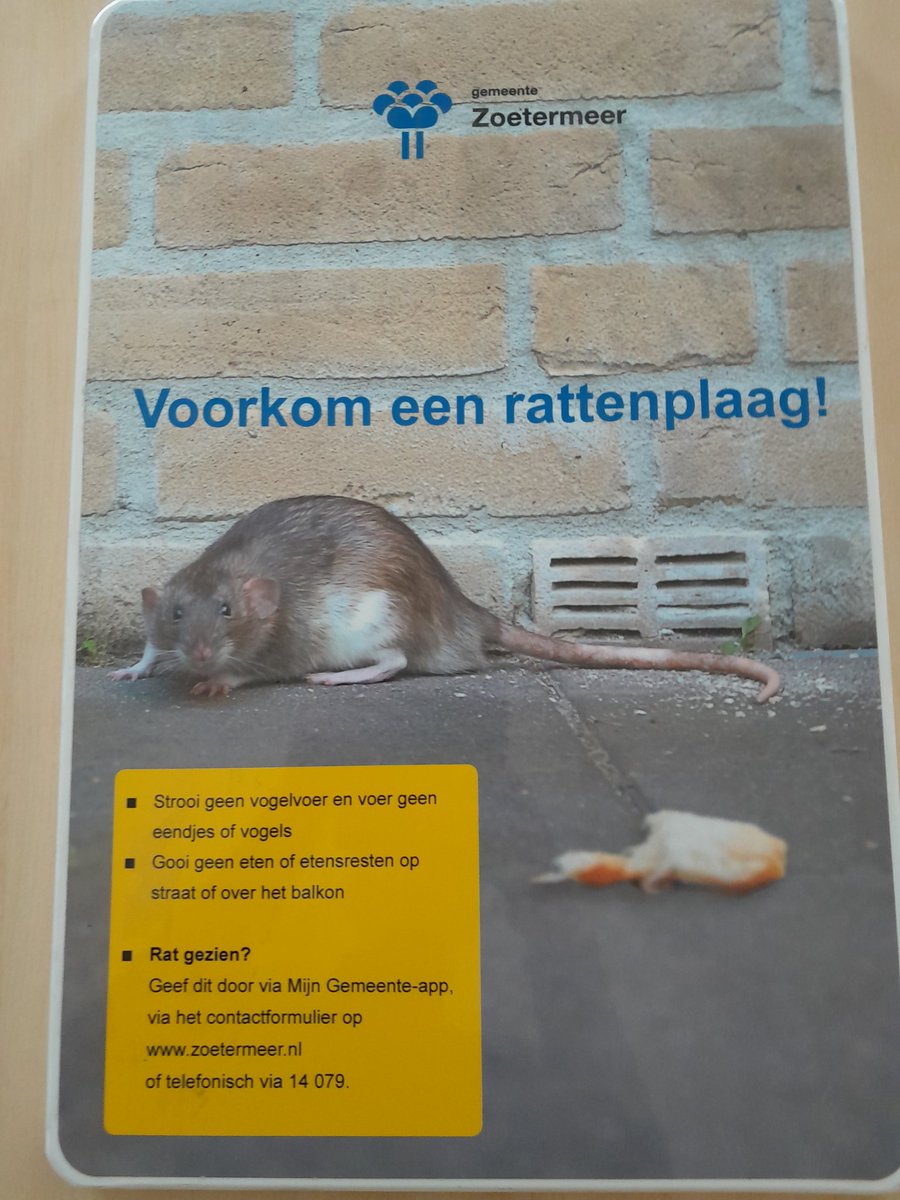 Het is weer mooi weer en we gaan weer naar buiten. Wilt u opletten en geen voedselresten achterlaten buiten, dit kan flinke problemen veroorzaken.