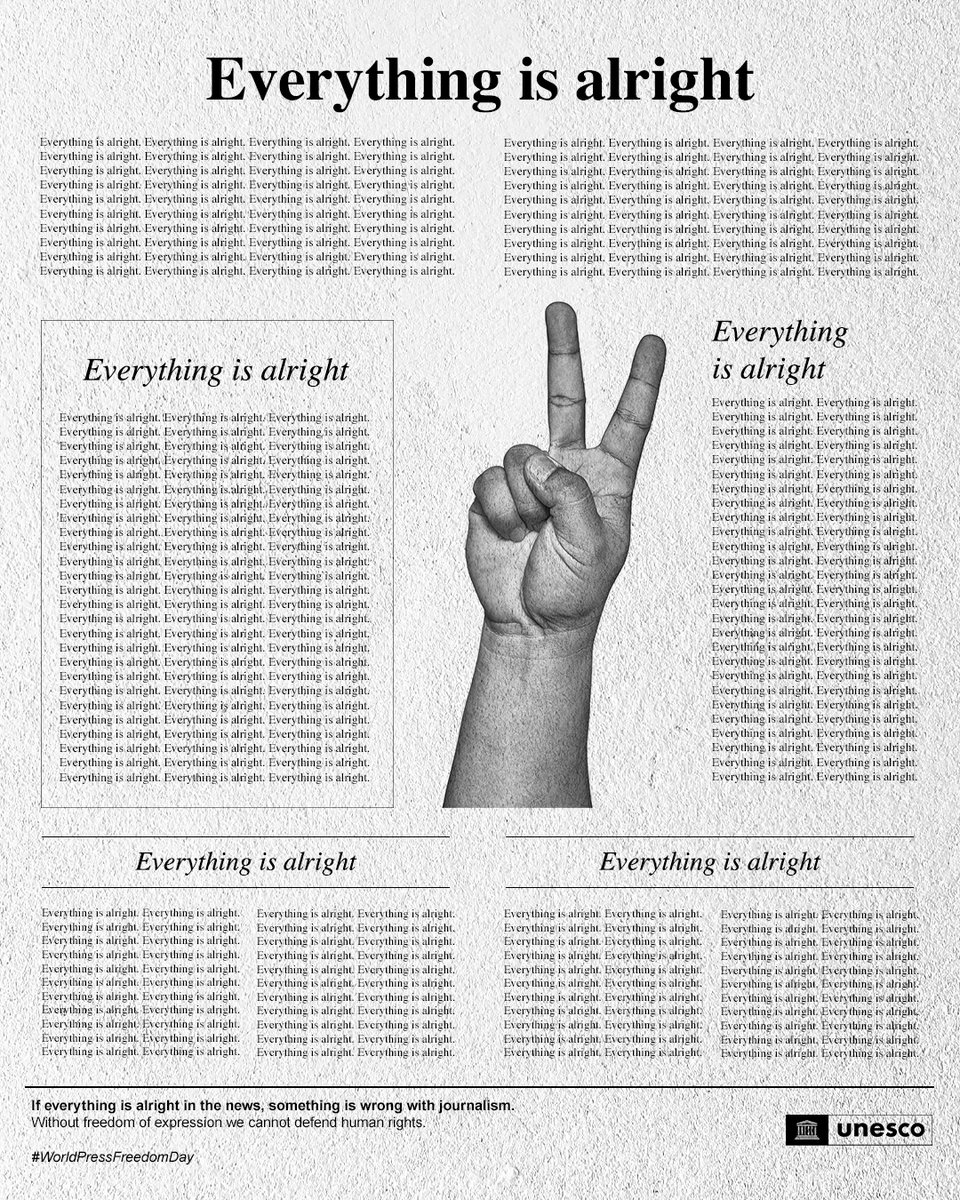 If everything is alright in the news, then something is wrong with journalism. Today we mark the 30th anniversary of the #WorldPressFreedomDay, remembering journalists who have lost their lives and the importance to remain committed to #PressFreedom and the #SafetyofJournalists.
