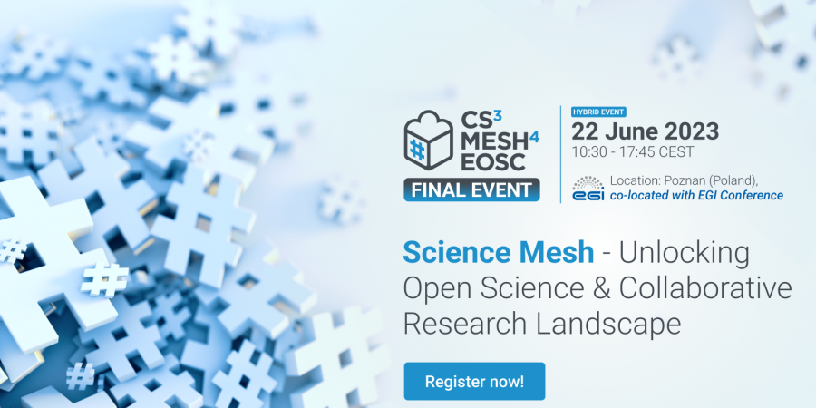 The #CS3Mesh4EOSC final event is happening soon, and it's all about unlocking open science and collaborative research. Register now to learn more about the #ScienceMesh and how it's transforming the way we approach scientific collaboration. #OpenScience 
eudat.eu/events/confere…