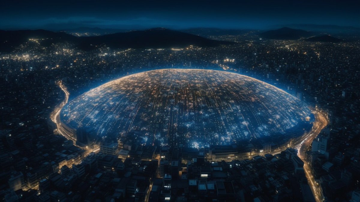 FILM3動画用素材　結界に守られた都市
#midjourney