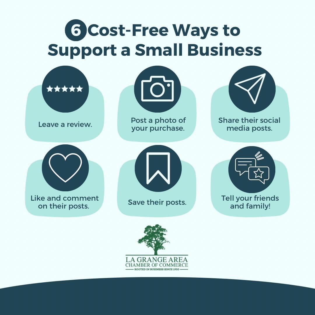 LaGrangeChamber's tweet photo. See, supporting a small business doesn’t have to cost you a dime. 😉
#shoplocal #supportsmallbusiness #smalltownbigheart #SupportSmallBusiness #nationalsmallbusinessweek #letsgrowlagrange #shopsmall #lagrangechamberofcommerce #smallbusinessbigheart #belocalbuyloca https://t.co/Y3YG5spfp5