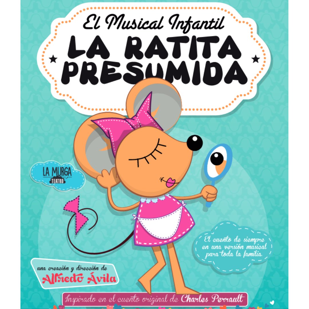 FestasVigo's tweet photo. #Vigo
O goberno de Vigo iniciou a tramitación do expediente de contratación dun novo espectáculo infantil para este verán 🐹✨

⏩ O 19 de xullo Murga Teatro traerá a Vigo o seu espectáculo "La ratita presumida". O musical está inspirado no conto orixinal de Charles Perrault. https://t.co/bZapV7vUKn